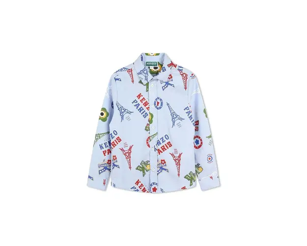 Kenzo Kids camasa de bumbac pentru copii K60806