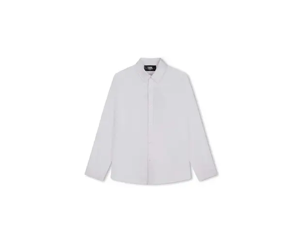 Karl Lagerfeld camasa de bumbac pentru copii culoarea alb, Z30301