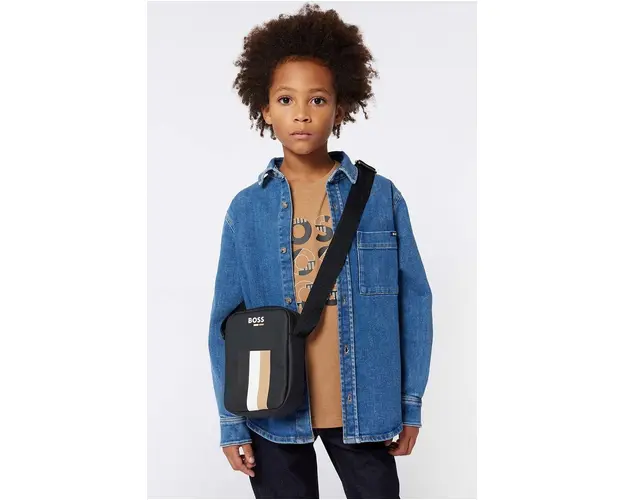 BOSS camasa din denim pentru copii J51131