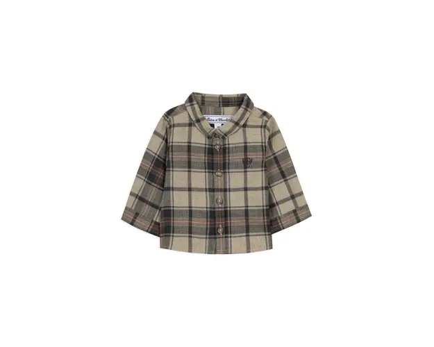 Tartine et Chocolat camasa pentru copii din amestec de lana culoarea bordo, TZ12001