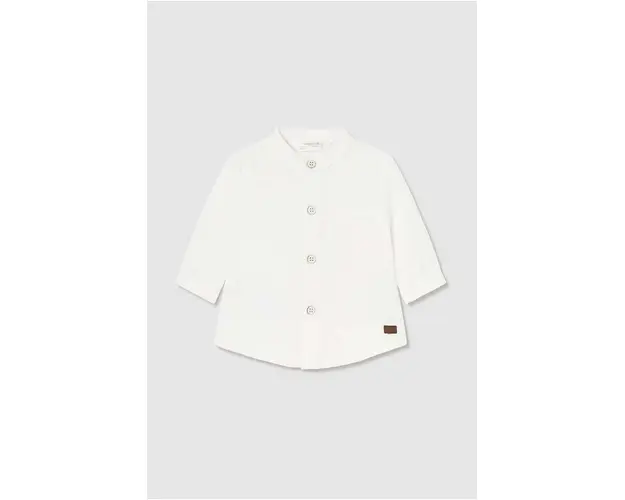 Mayoral Newborn camasa de bumbac pentru copii culoarea bej, 2181