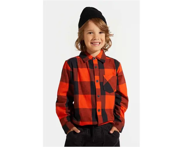 Coccodrillo camasa de bumbac pentru copii culoarea rosu, GRUNGE SWAMP BOY KIDS