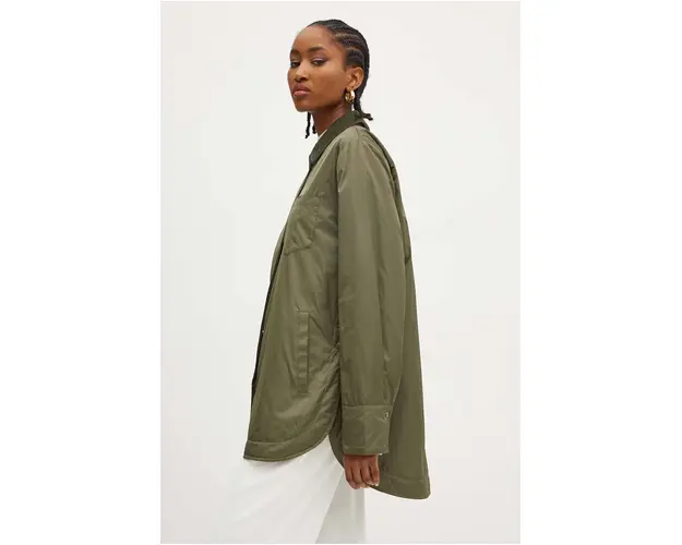 MAX&Co. geaca femei, culoarea verde, de tranzitie, 2426486022200
