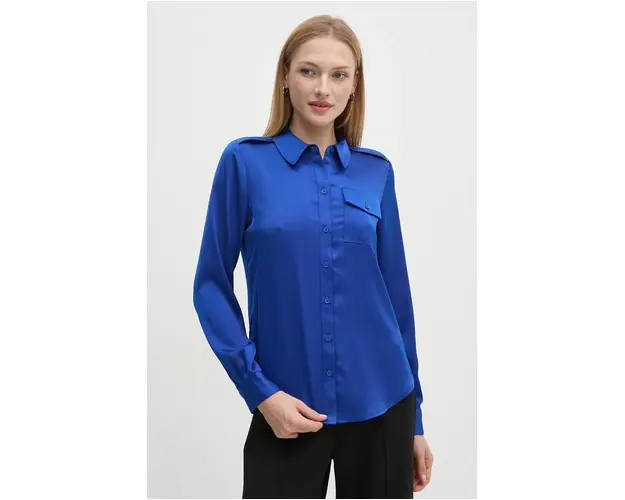 Dkny camasa femei, cu guler clasic, regular, UG4TT666