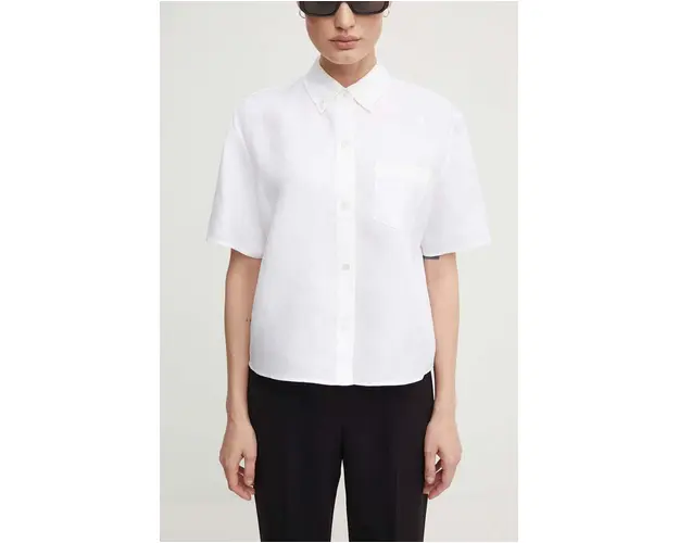 Theory camasa de in culoarea bej, cu guler clasic, relaxed, O0503501