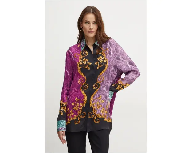 Versace Jeans Couture camasa femei, cu guler clasic, regular, 77HAL2P2 NS543