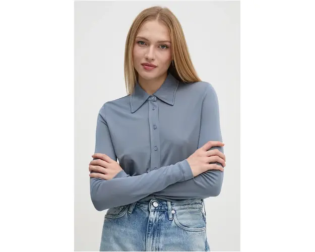 Sisley camasa femei, cu guler clasic, regular, 54HXLQ087