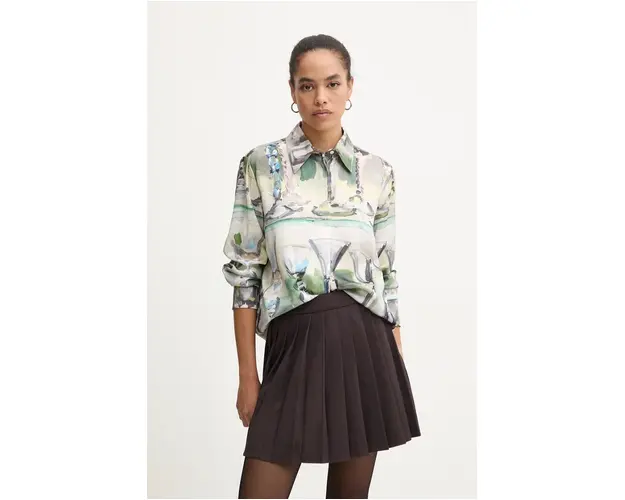 MSGM camasa x Jan De Vliegher femei, cu guler clasic, relaxed, 3742MDE16.247859