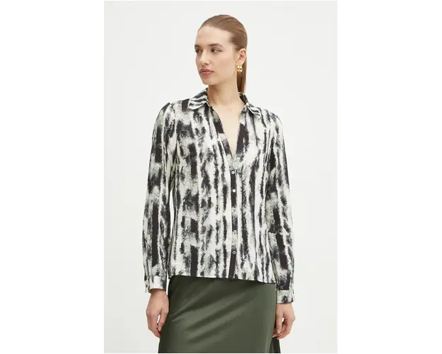 Morgan camasa CHOZ.F femei, culoarea bej, cu guler clasic, regular, CHOZ.F