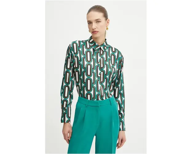 Morgan camasa CINO.F femei, culoarea bej, cu guler clasic, regular, CINO.F