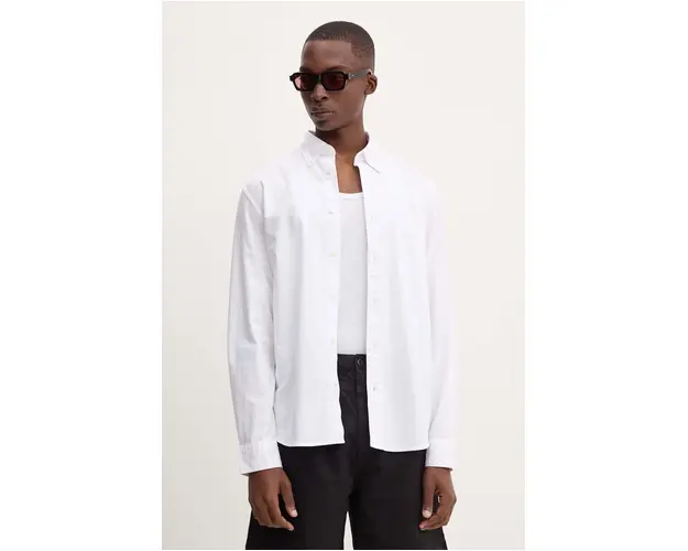 Marc O'Polo camasa din bumbac barbati, culoarea alb, cu guler button-down, regular, M26731142172