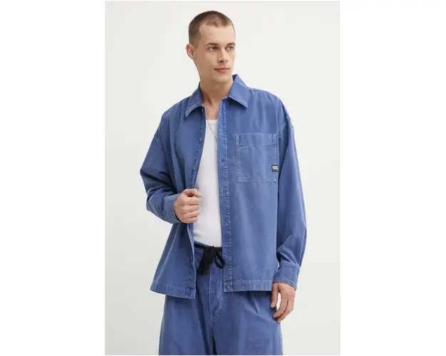 G-Star Raw camasa din bumbac barbati, cu guler clasic, relaxed, D23007-D295