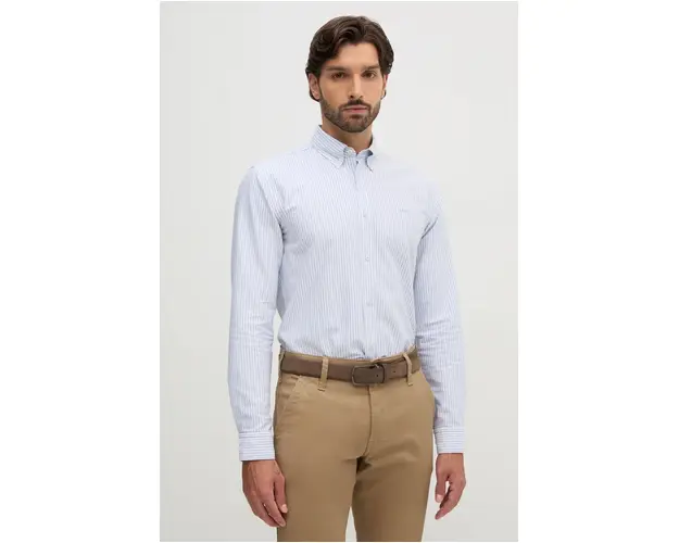 BOSS camasa din bumbac barbati, cu guler button-down, slim, 50520275