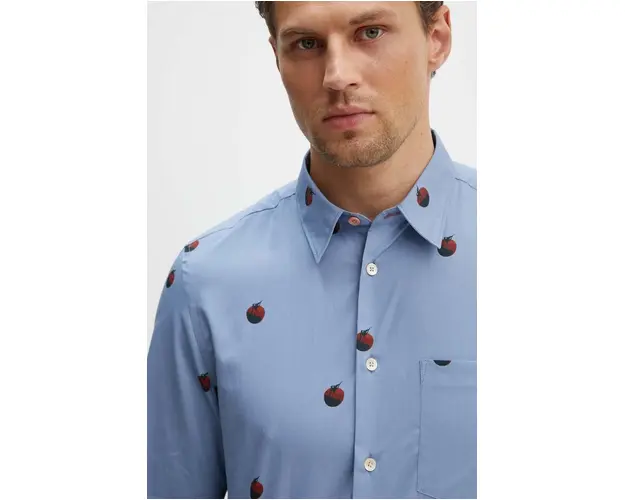 PS Paul Smith camasa din bumbac barbati, cu guler clasic, slim, M2R.614P.N22109