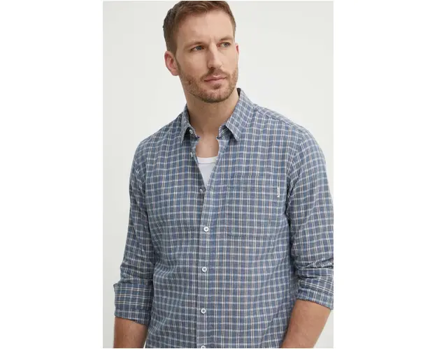 Pepe Jeans camasa din amestec de in MIKEL cu guler clasic, regular, PM308564