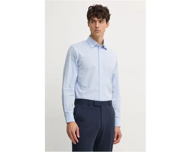 United Colors of Benetton camasa din bumbac barbati, cu guler clasic, regular, 53ZDUQ04A