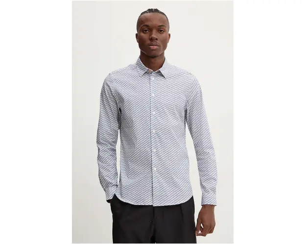 PS Paul Smith camasa barbati, culoarea alb, cu guler clasic, regular, M2R.433R.N22173