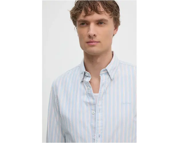 Pepe Jeans camasa din bumbac MARIUS barbati, cu guler button-down, slim, PM308561