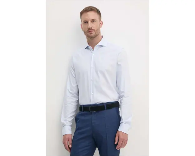 Joop! camasa din bumbac barbati, cu guler italian, slim, 30043593