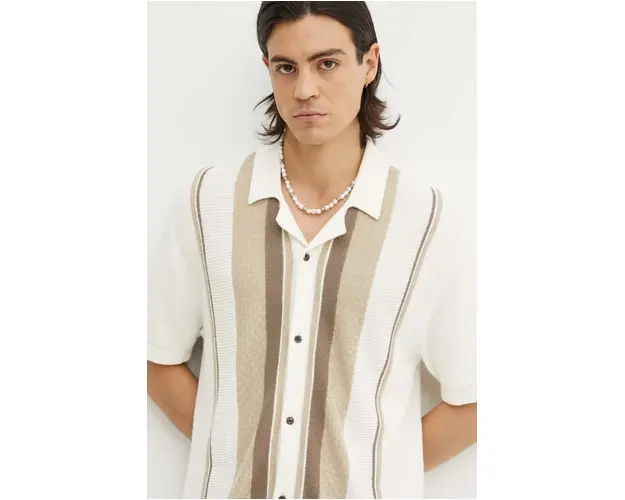 Hollister Co. cardigan culoarea bej, KI320-4026