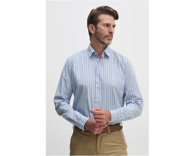Sisley camasa din bumbac barbati, cu guler clasic, regular, 5B8SSQ03T