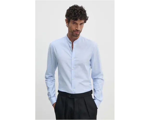 Lindbergh camasa barbati, cu guler stand-up, slim, 30-203174A