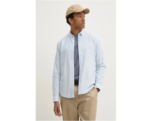 Timberland camasa din bumbac barbati, cu guler button-down, slim, TB0A6GPNB021