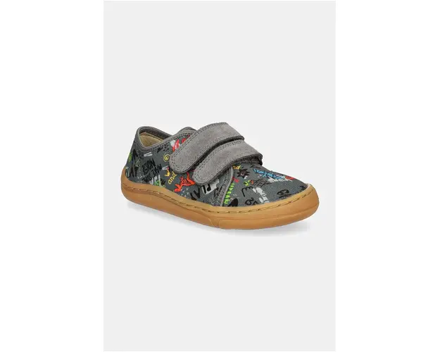 Froddo papuci copii BAREFOOT CANVAS culoarea gri, G1700390