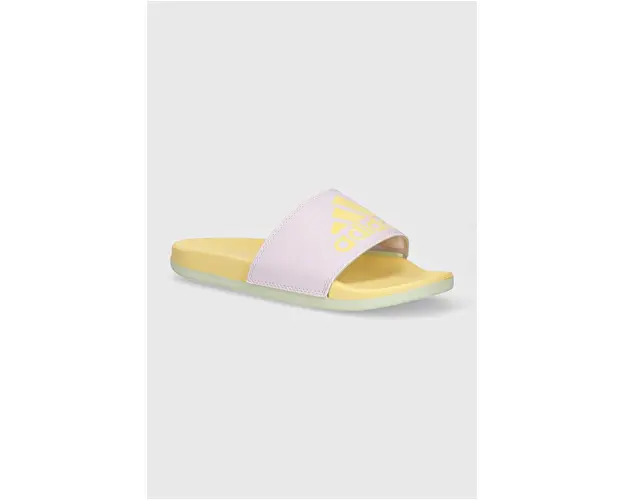 adidas papuci Adilette femei, culoarea violet, IF1929
