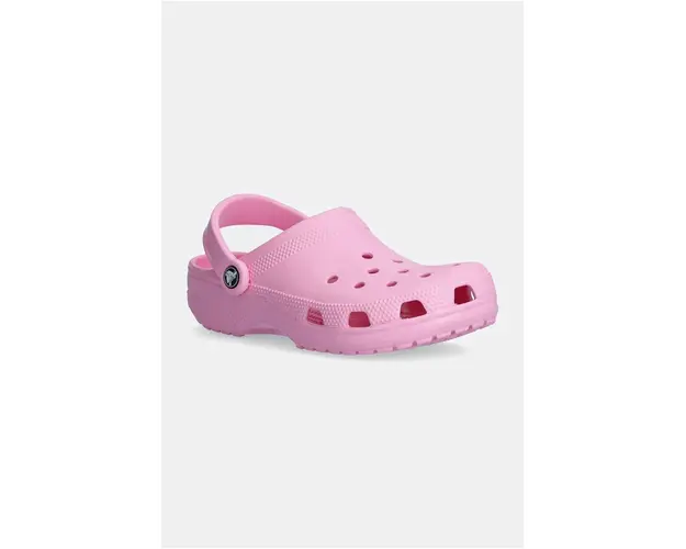 Crocs papuci Classic femei, culoarea roz, 10001