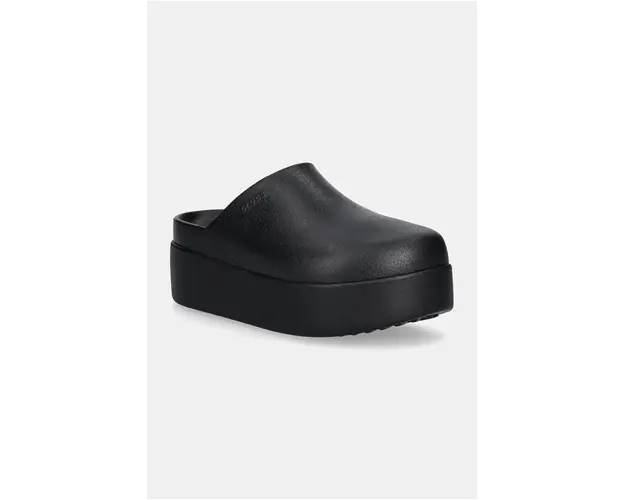 Crocs papuci Dylan Platform Clog femei, culoarea negru, cu platforma, 209869