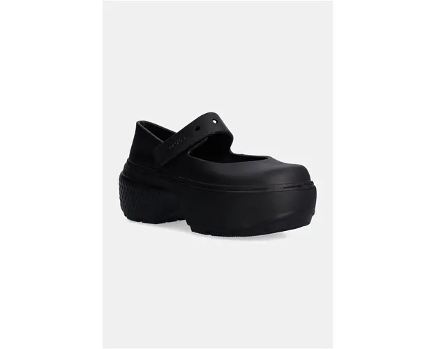 Crocs balerini Stomp Mary Jane culoarea negru, 209939