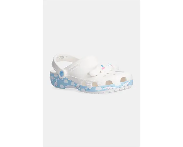 Crocs papuci Classic Cinnamoroll Clog femei, culoarea alb, 210343