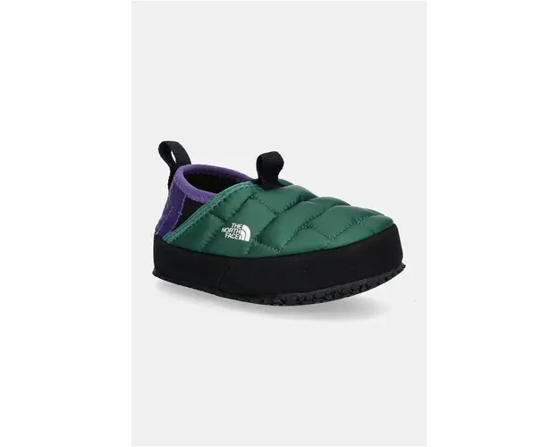 The North Face papuci copii THERMOBALL TRACTION MULE II culoarea verde, NF0A39UX8JI1