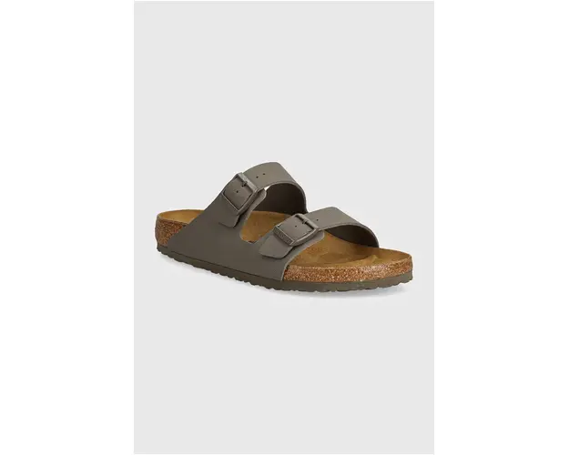 Birkenstock papuci Arizona barbati, culoarea gri, 1028195