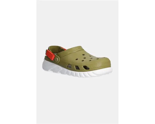 Crocs papuci Duet Max II Clog barbati, culoarea verde, 208776
