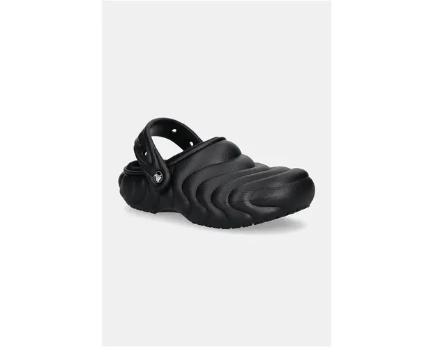Crocs papuci Classic Lined Overpuff Clog culoarea negru, 210059