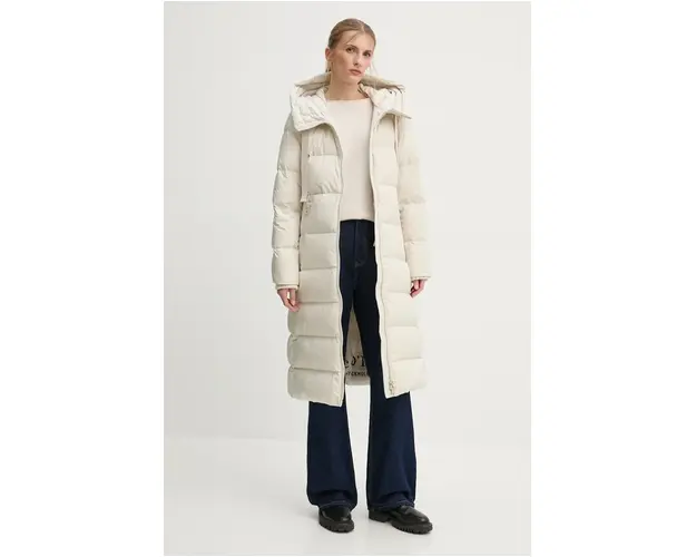 Marc O'Polo geaca de puf femei, culoarea bej, de iarna, 409103971291