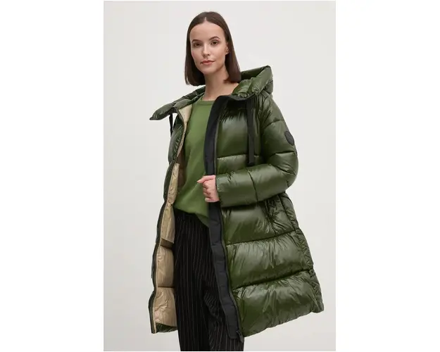 Save The Duck geaca ISABEL femei, culoarea verde, de iarna, D45510W.LUCK19