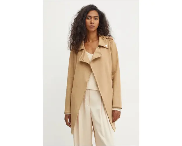 Morgan palton GARIA femei, culoarea bej, de tranzitie, GARIA