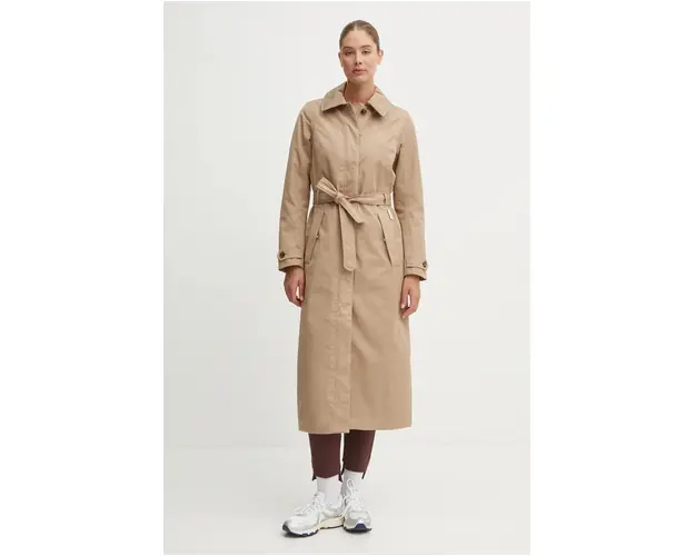 Didriksons palton MATILDE femei, culoarea bej, de tranzitie, 505419