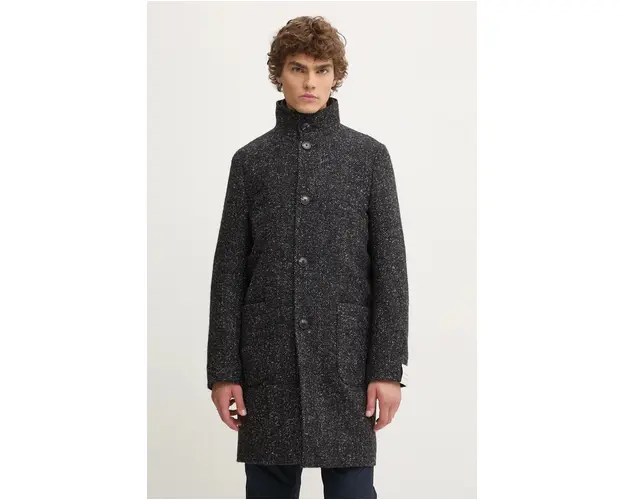 Marc O'Polo palton de lana culoarea negru, de tranzitie, 429025571026