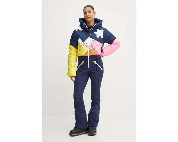 Rossignol costum de schi pufos Sublime Down x JCC culoarea albastru marin, RLNWJ28