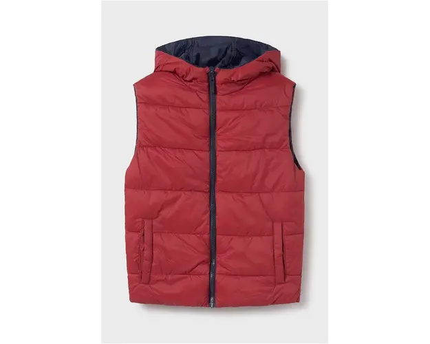 Mayoral vesta cu doua fete pentru copii culoarea rosu, 7397