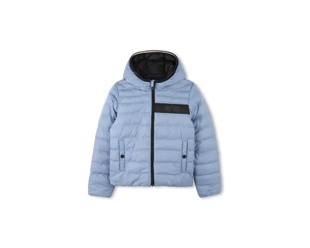 BOSS geaca reversibila pentru copii culoarea negru, J51235