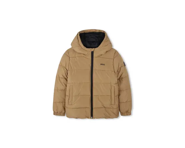 BOSS geaca copii culoarea bej, J51237