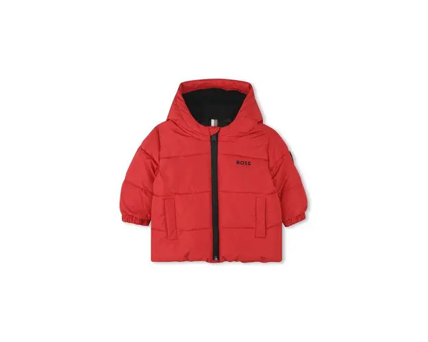 BOSS geaca copii culoarea rosu, J51258