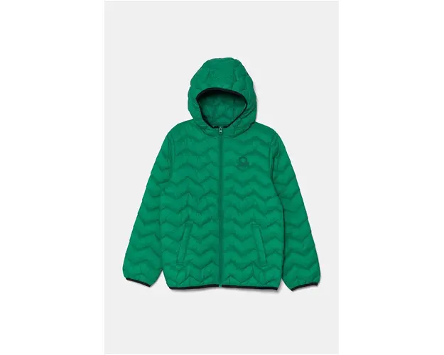 United Colors of Benetton geaca copii culoarea verde, 2TWDCN04V