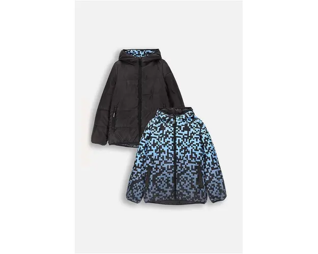 Coccodrillo geaca reversibila pentru copii culoarea negru, OUTERWEAR BOY KIDS