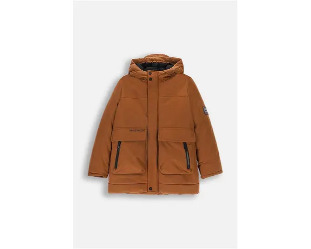 Coccodrillo geaca pentru copii culoarea maro, OUTERWEAR BOY KIDS